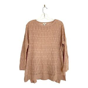 Joie Oversized Fit Linen Cable Knit Sweater Size XS